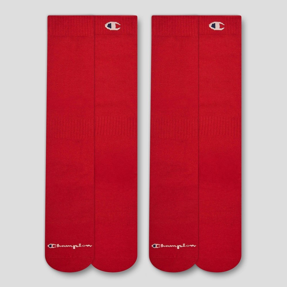 Champion All Sport Performance Over the Calf Socks 2pk - Red M
