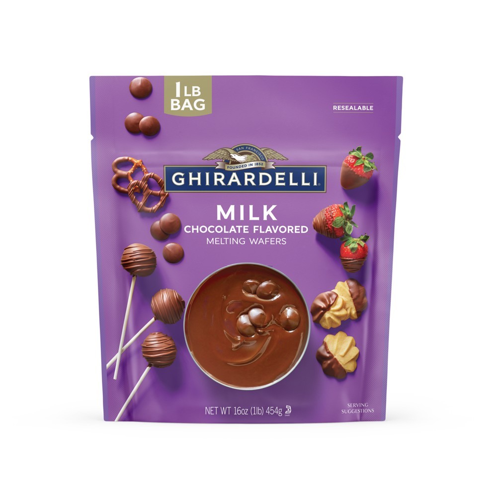 Ghirardelli Milk Chocolate Melting Wafers - 16oz