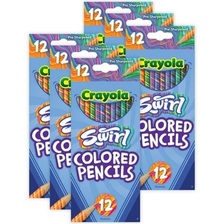 Crayola - SWIRL Colored Pencils  12 per Pack  12 Packs