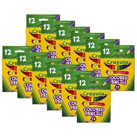 Crayola Short Colored Pencils  12 per Pack  12 Packs