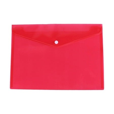 Yiasln Plastic Envelopes File Folders  Reusable Clear File Folders File Bags Document Holder  A4 Size Plastic Envelopes with Snap Closure  Folders for