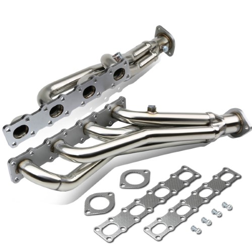 DNA Motoring HDS-NT04-56L-LT for 2004 to 2015 Nissan Titan A60 / Armada WA60 Stainless Steel Long Tube Racing Exhaust Header 05 06 07 08 09 10 11 12 1