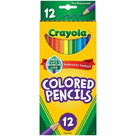 Crayola Colored Pencil Set in Assorted Colors  12-Count Box (Pack of 80)