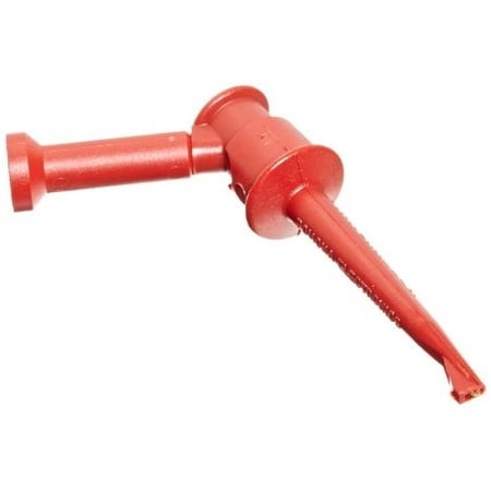 4723-2 Minigrabber Test Clip with Banana Jack  2.54  Length  Red (Pack of 5)