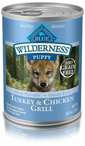 Blue Buffalo Wilderness High Protein Grain Free, Natural Puppy Wet Dog Food,