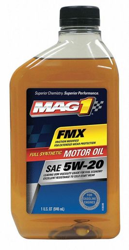 Mag 1 Full Synthetic Engine Oil, 1 Qt. Bottle, SAE Grade: 5W-20, Amber 1 Qt.