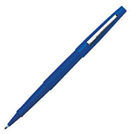 Paper Mate Flair Felt Tip Pens  Medium Point  Blue  12-Count
