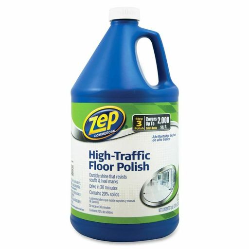 Zep Commercial High-Traffic Floor Finish - Liquid - 1 Gal (128 Fl Oz) - 4 / Cart