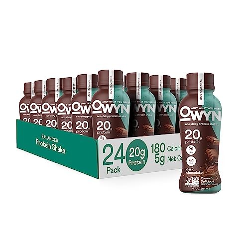 OWYN Only What You Need Vegan Protein Shake, 20g Plant Based Protein from Organic Pumpkin Seed, Organic Flax Oil, Pea, Prebiotics, Gluten and Soy Free