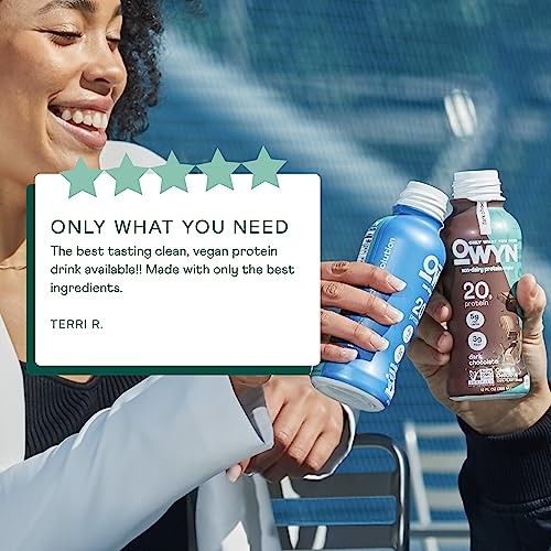 OWYN Only What You Need Vegan Protein Shake, 20g Plant Based Protein from Organic Pumpkin Seed, Organic Flax Oil, Pea, Prebiotics, Gluten and Soy Free thumbnail