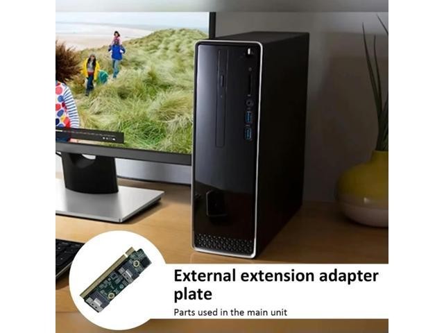 SFF-8654 Extension Card to PCIe X16 Converters Supports SFF-8654 to PCIe Interfaces Convert Card Adapters for 1U Server