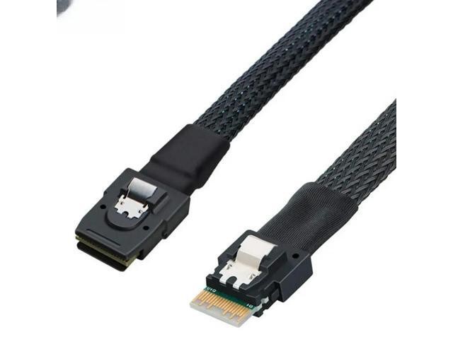 For MINI SAS SFF-8087 to SLIM SAS SFF-8654 4I High-Speed Server Con Tion Cable