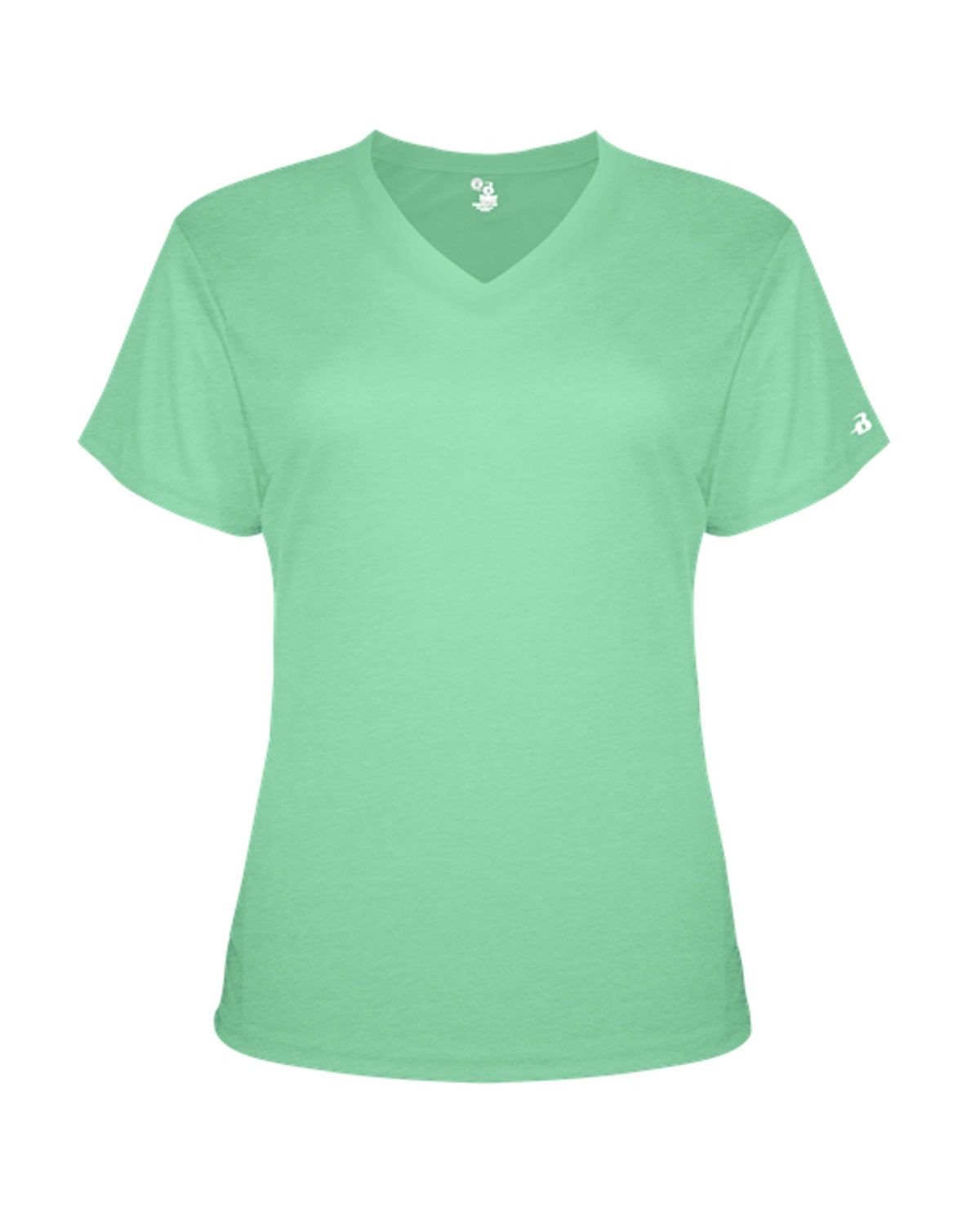 Badger 4962 Women's Triblend Performance V-Neck T-Shirt - Mint - 2XL