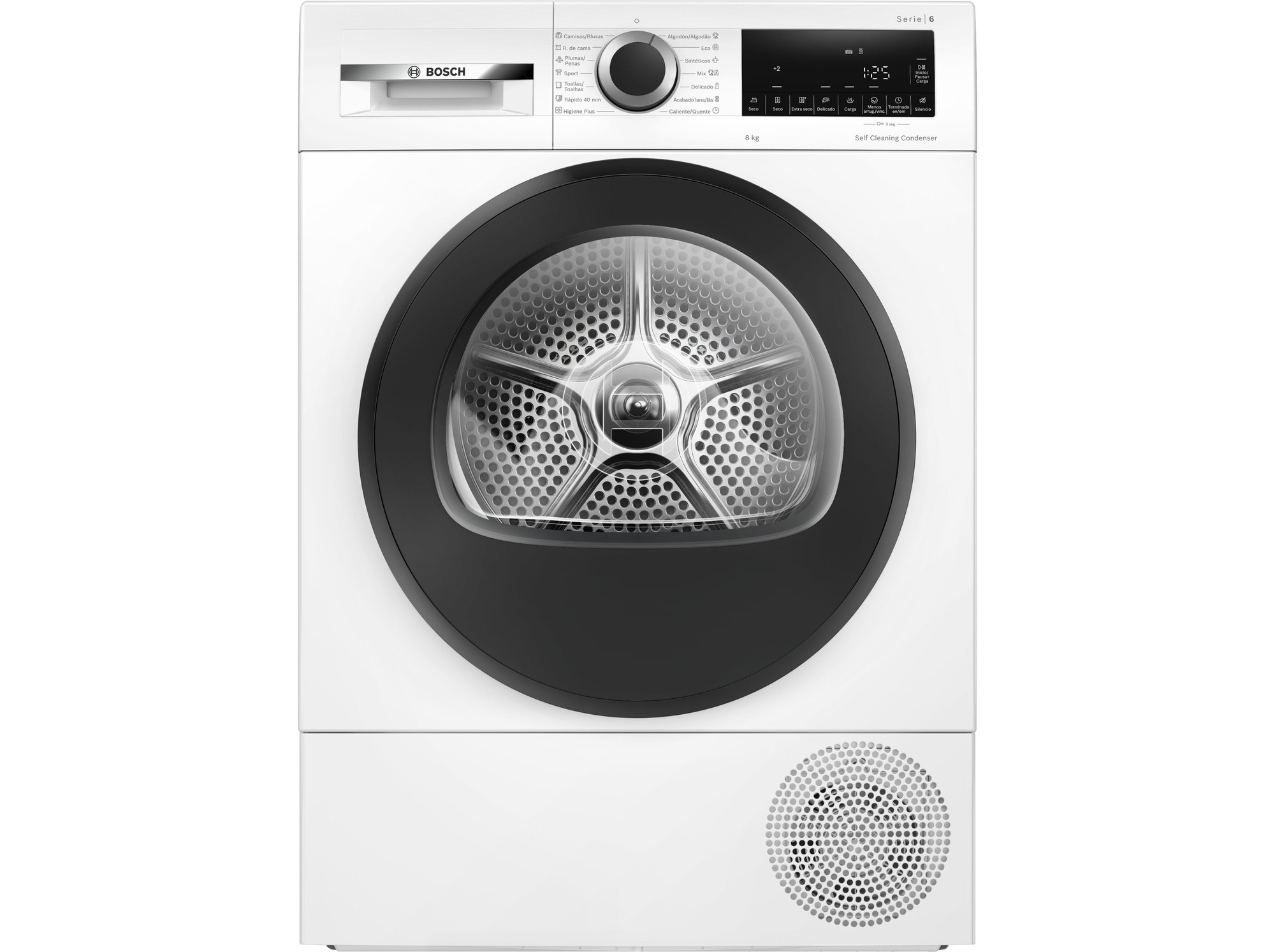 Máquina Secar Roupa Bosch Wqg235d1es Branco C 8kg