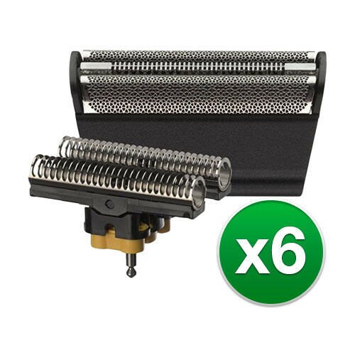 Braun 6000FC/31B Replacement Foil & Cutter for 5796 Shaver Model (6 Pack)