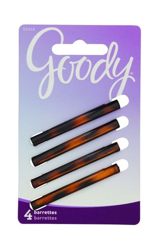 Goody Classics Stay Tight Hair Barrette Mock Tort, 4 Count Pack of 1