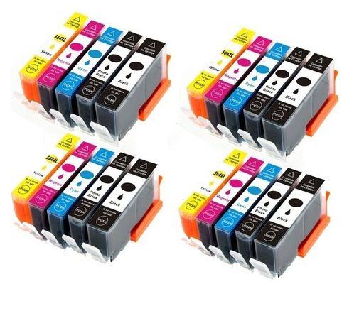20 PK Ink Cartridge Bundle + Chip 564XL for Photosmart 7510 7515 7520 7525