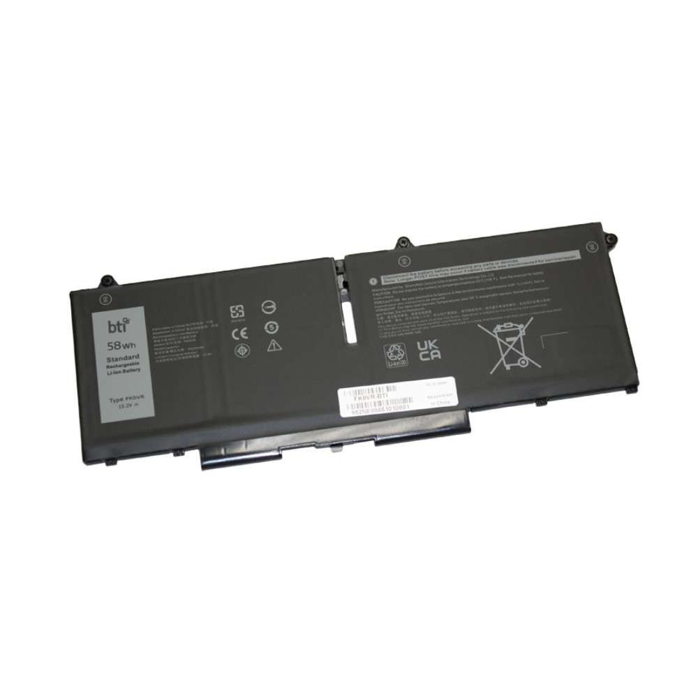 BTI CN-Y86WG Compatible 58Wh 4-cell Battery for Dell Latitude 5330 543