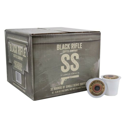 Black Rifle Coffee Company Silencer Smooth Coffee Rounds for Single Serve Bre.