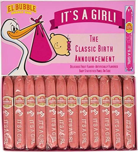 Dubble Bubble, Its a Girl Bubble Gum Cigars