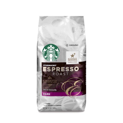 Starbucks Espresso Roast Ground Coffee, 12 Oz