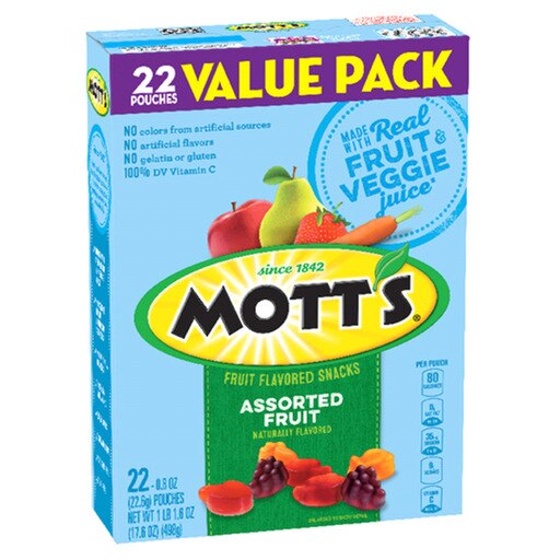 Motts Medleys Assorted Fruit Snacks, 17.6 Oz Box