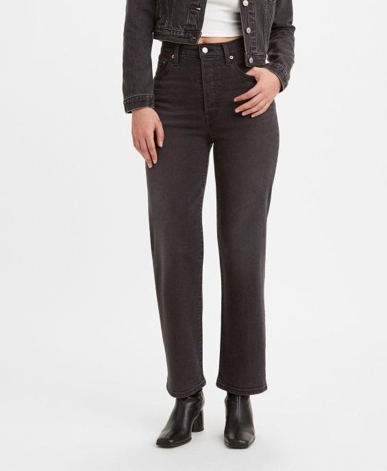 Jeans Woman Levis 72693 0134 L.27 - Ribcage Straight Denim Black
