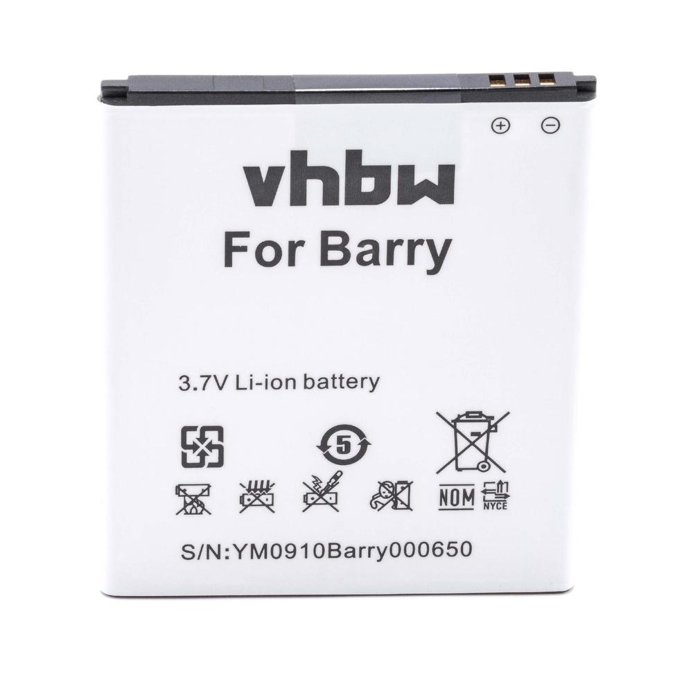 Vhbw Li-Ion Akku 2000mAh (3.7V) Für Handy Telefon Smartphone Elson Mobistel Cynus T5, MT-9201s, MT-