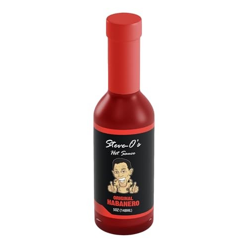Steve-O S Hot Sauce - Habanero Hot Sauce | Garlic Habanero Hot Sauce for Tacos  Burgers  Nachos  Eggs  BBQ (5 Fl Oz)
