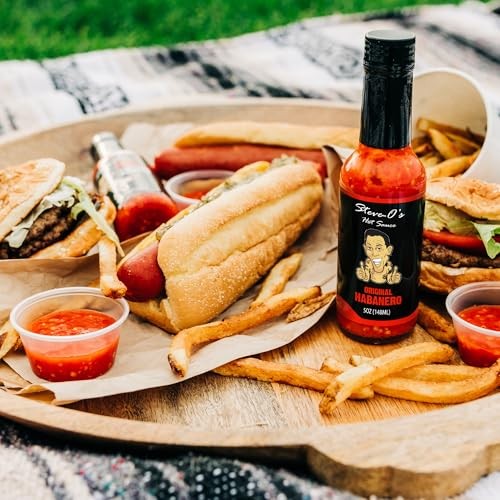 Steve-O S Hot Sauce - Habanero Hot Sauce | Garlic Habanero Hot Sauce for Tacos  Burgers  Nachos  Eggs  BBQ (5 Fl Oz) thumbnail