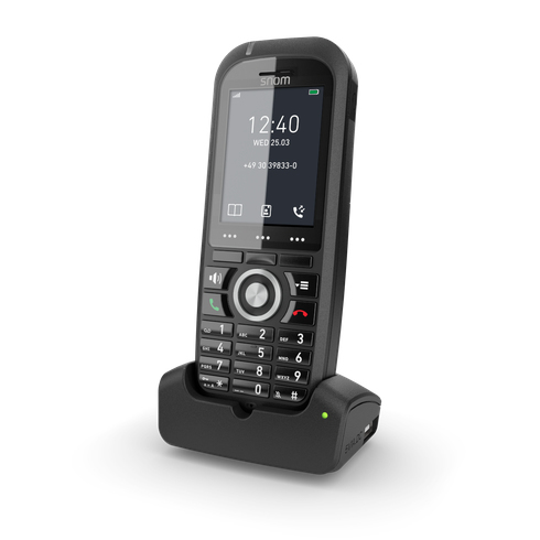 SNOM M70 IP DECT Handset, Bluetooth, Alarm Function, Protective Cover, HD Audio Quality, LCD Color Screen 00004423