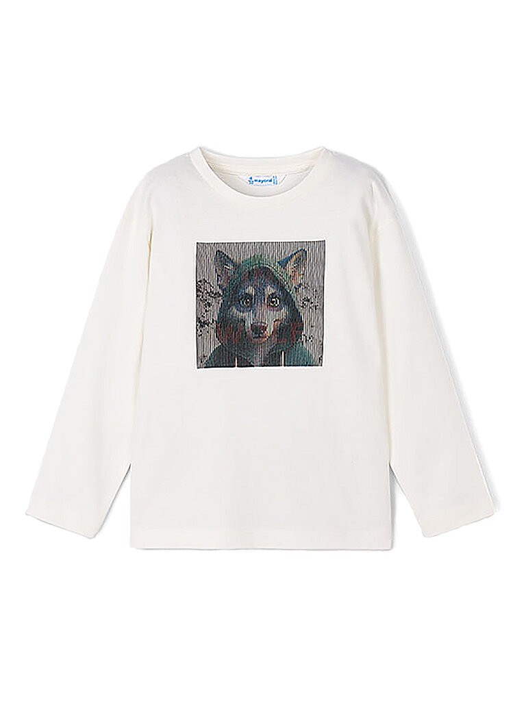 MAYORAL Jungen Langarmshirt  Weiss | 92