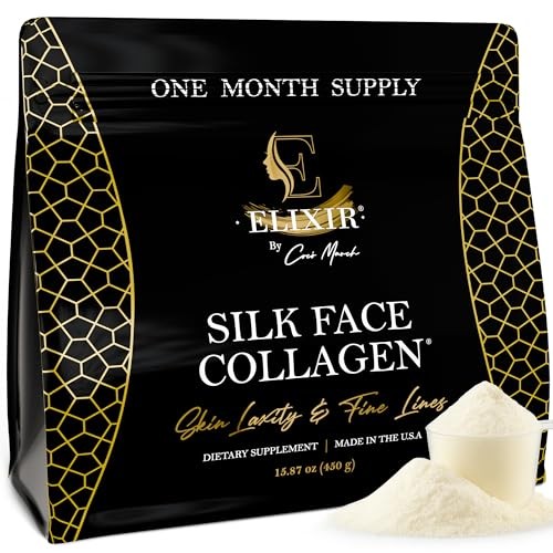 Silk Face Collagen - Collagen Peptides Powder for Women, Face and Neck 14g Protein | Ultra Low Molecular Weight Collagen – for Skin, Hair, Nail, Joi