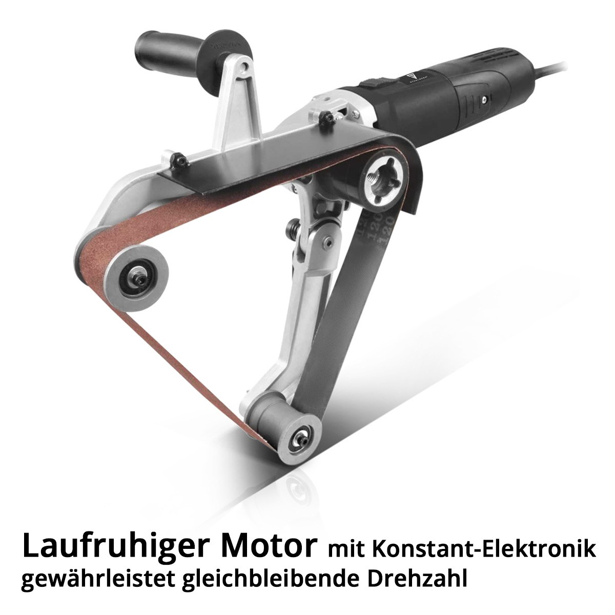Caractéristiques Avec Une Puissance De 1 300 W Et Une Vitesse De Rotation De 1 100 à 3 200 Tr/min, La Puissante Ponceuse à Bande Tubulaire Est IDé thumbnail