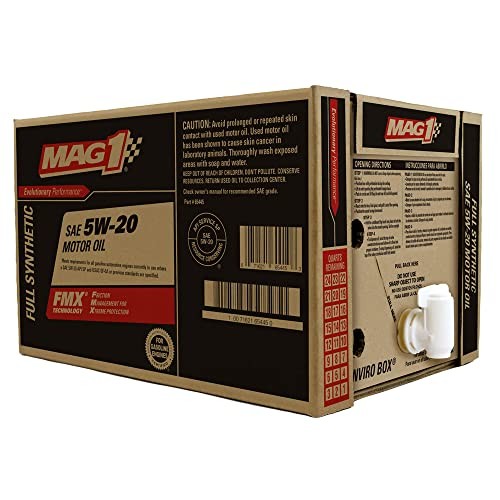 Mag 1 65445 Full Synthetic SAE 5W-20 Motor Oil - 6 Gallon Enviro Box