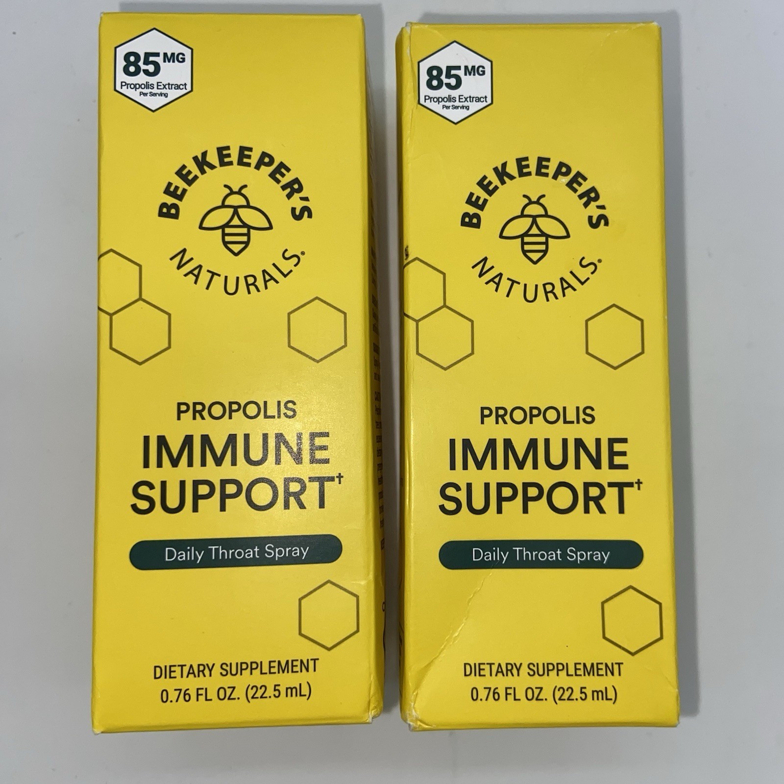 Lot of 2 BEEKEEPERS NATURALS Propolis Immune Support Daily Throat Spray 0.76 Fl thumbnail