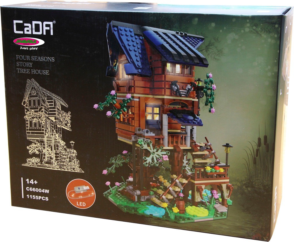 Jamara Konstruktions-Spielset »CaDA, Bricks, Baumhaus 4 Jahreszeiten (402866)« Mit LED Licht thumbnail