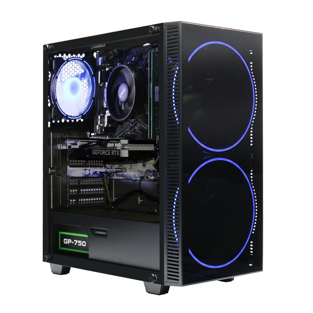 GAMEMAX Gaming-PC »Black Hole 7786 AMD Ryzen 7 5700X RTX 5060Ti 32GB DDR4 1TB SSD« Windows 11 thumbnail