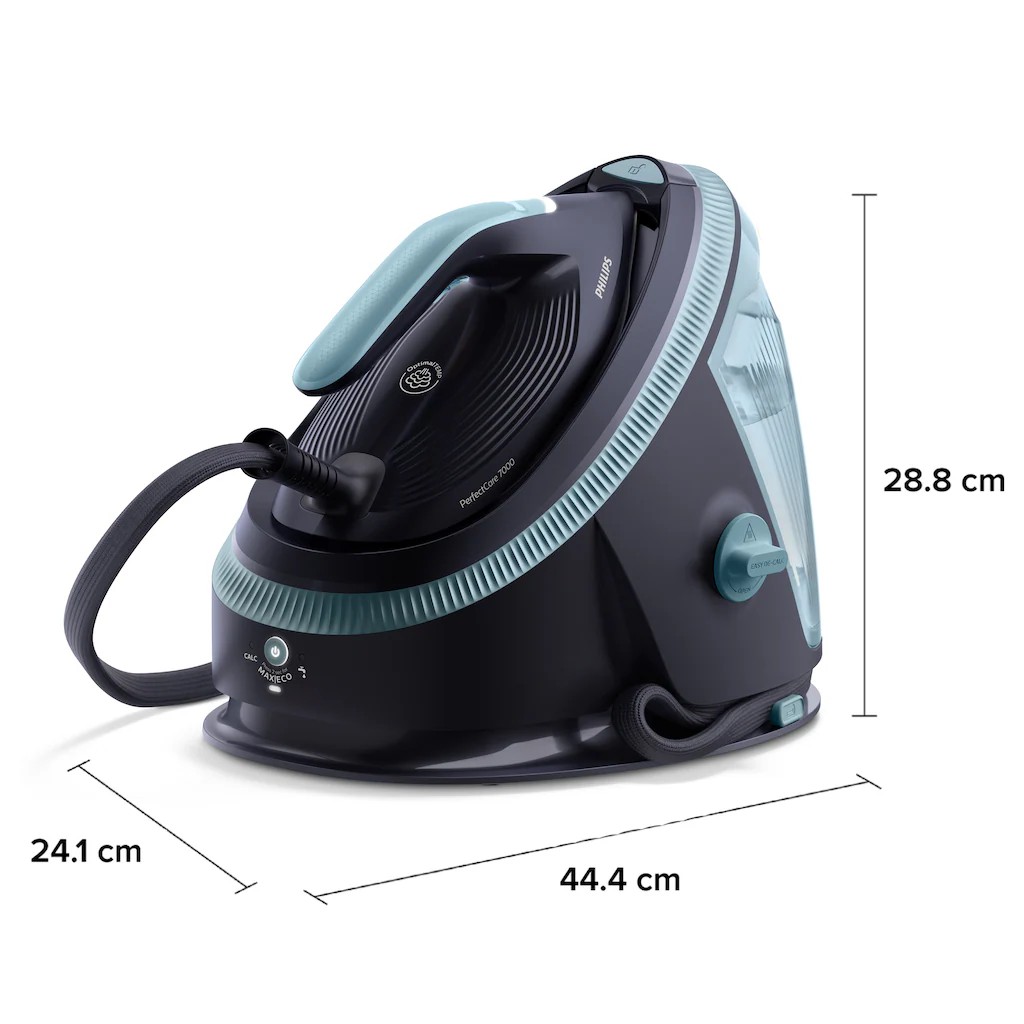 Philips Dampfbügelstation »PerfectCare 7000 Series PSG7200/20, Blau« 1,5 Ml Wassertank 2.850 Watt, OptimalTemp & TurboPower-Dampfmotor, 600 Gr Damp thumbnail