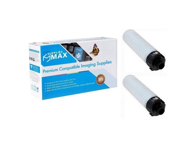 SuppliesMAX Compatible Replacement for Ricoh MP-2554/3054/3055/3554/3555 Black Toner Cartridge (2/PK-24000 Page Yield) (TYPE MP2554) (842124 2PK)