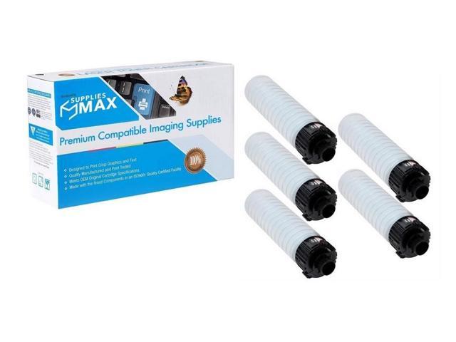 SuppliesMAX Compatible Replacement for Ricoh MP-2554/3054/3055/3554/3555 Black Toner Cartridge (5/PK-24000 Page Yield) (TYPE MP2554) (842124 5PK)