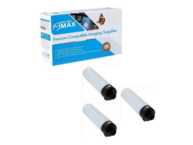 SuppliesMAX Compatible Replacement for Savin MP-2554/3054/3055/3554/3555 Black Toner Cartridge (3/PK-24000 Page Yield) (TYPE MP2554) (842124 3PK)