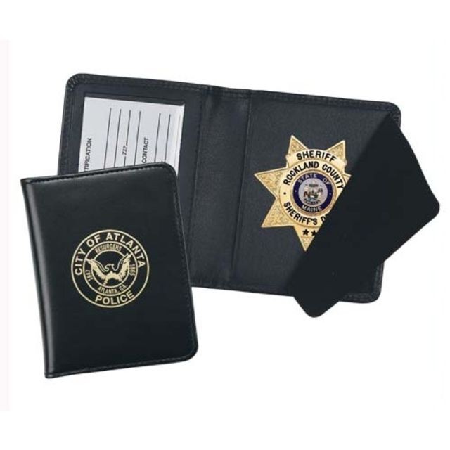 Strong Leather Side Opening Badge Case - Dress - 77500-9862