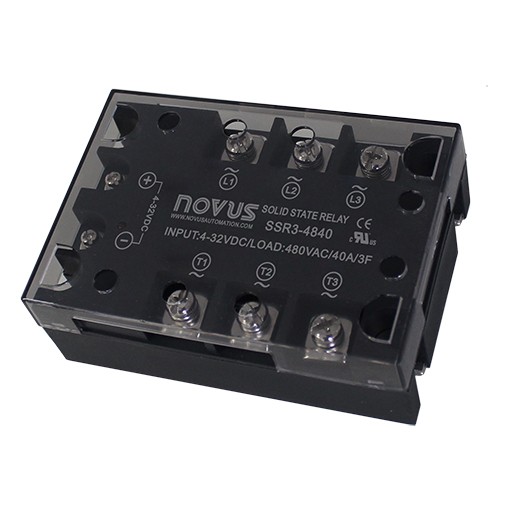 NOVUS 8824811090 Solid State Relay SSR3-4890 90A/480 VAC 3F (Triphasic)