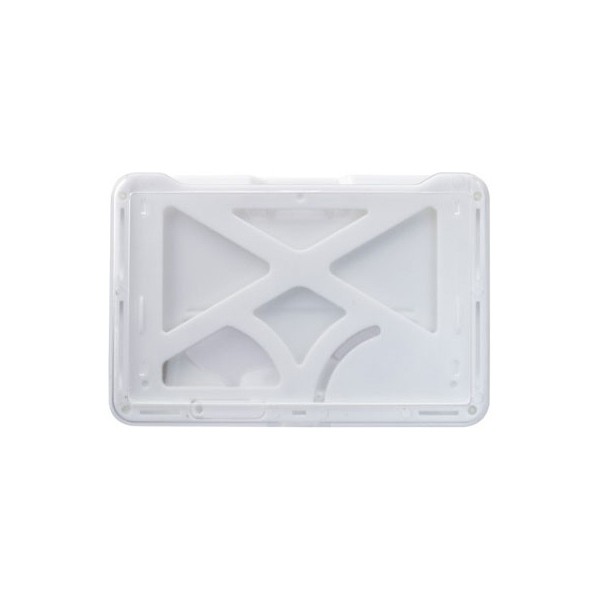 Brady People ID 1840-6678 B-Holder White 3-Card Rigid Plastic Horizontal Holder 3.38