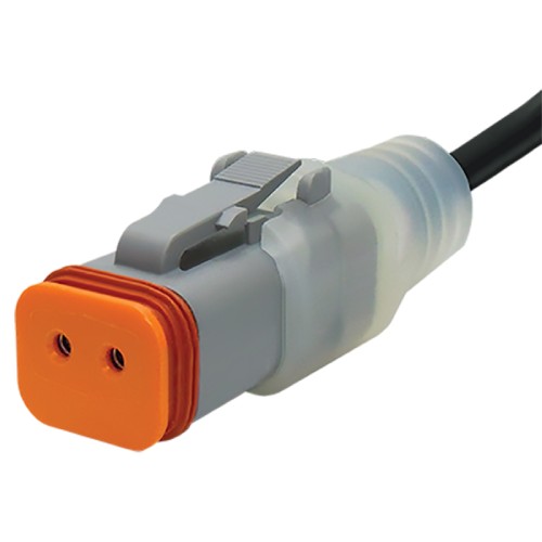 Canfield Connector GT0602-9201-2A GT 2 Pin Series Mobile Connector Plug, 9', 6 - 24 V 50 / 60 Hz AC / DC, Lighted, PUR, Bulk