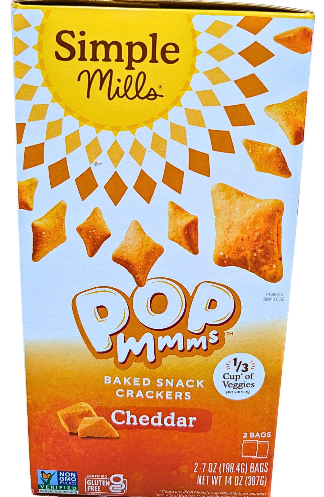 Simple Mills Baked Snack Crackers Cheddar 14 Ounce Box EXP 05/2026 thumbnail