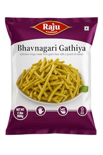 Raju Snacks Bhavnagri Gathia 908 Gms (908 Gms, Bhavnagri Gathiya)