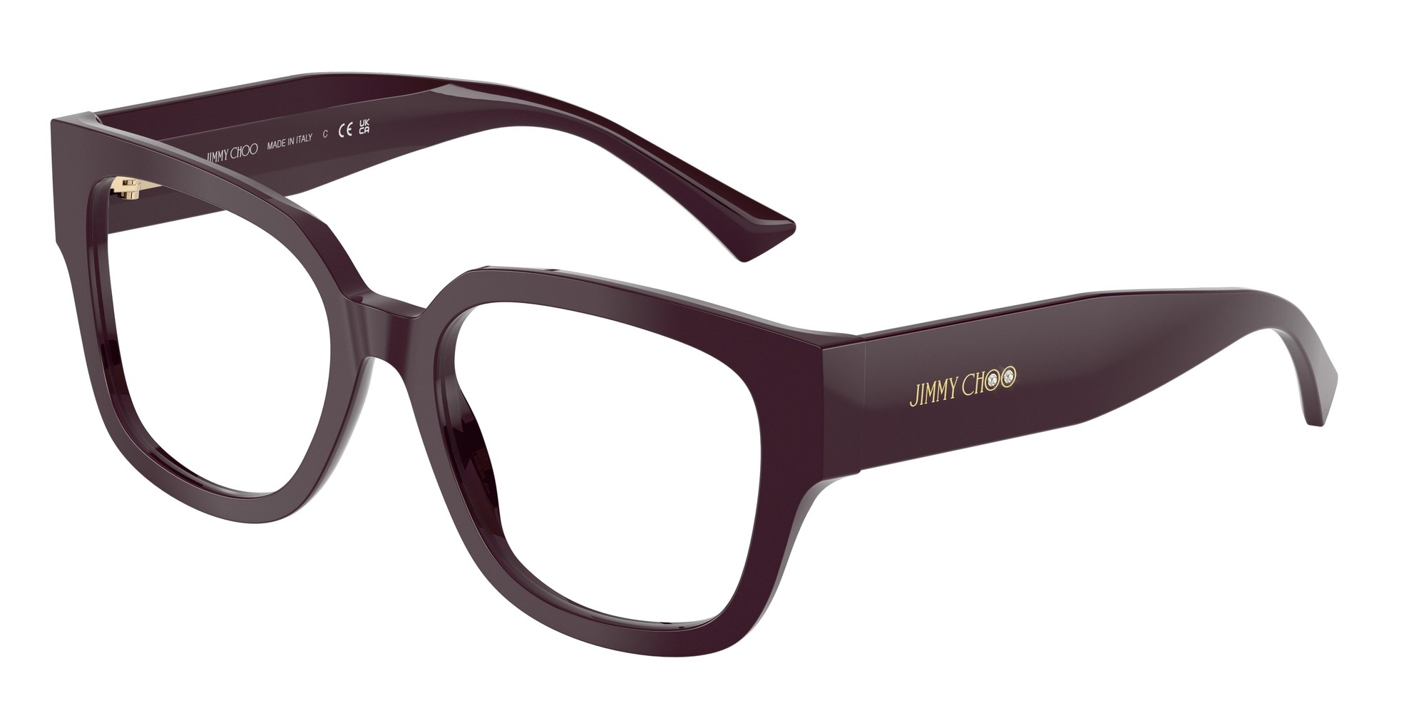 Jimmy Choo Nainen JC3042B  5075 Optiset Kehykset Asetaatti Viola Läpinäkyvä Kyykky Normaali