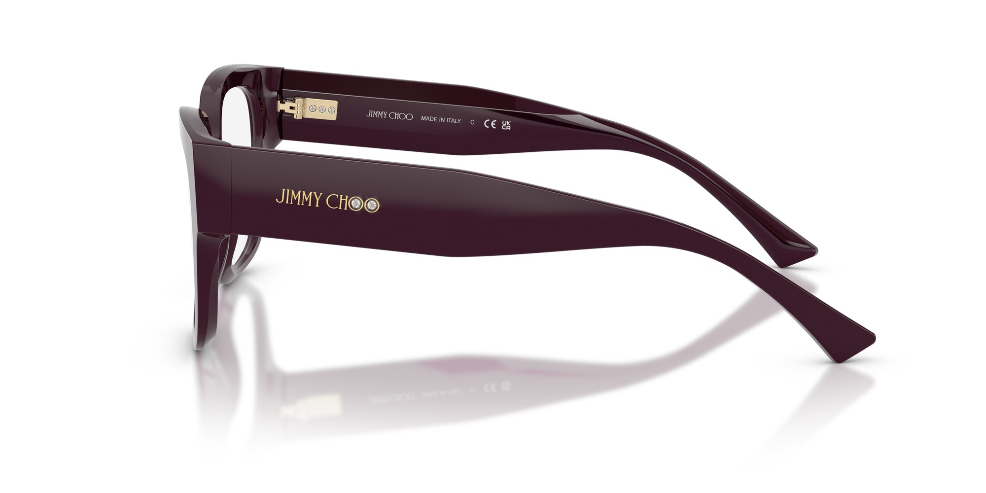 Jimmy Choo Nainen JC3042B  5075 Optiset Kehykset Asetaatti Viola Läpinäkyvä Kyykky Normaali thumbnail
